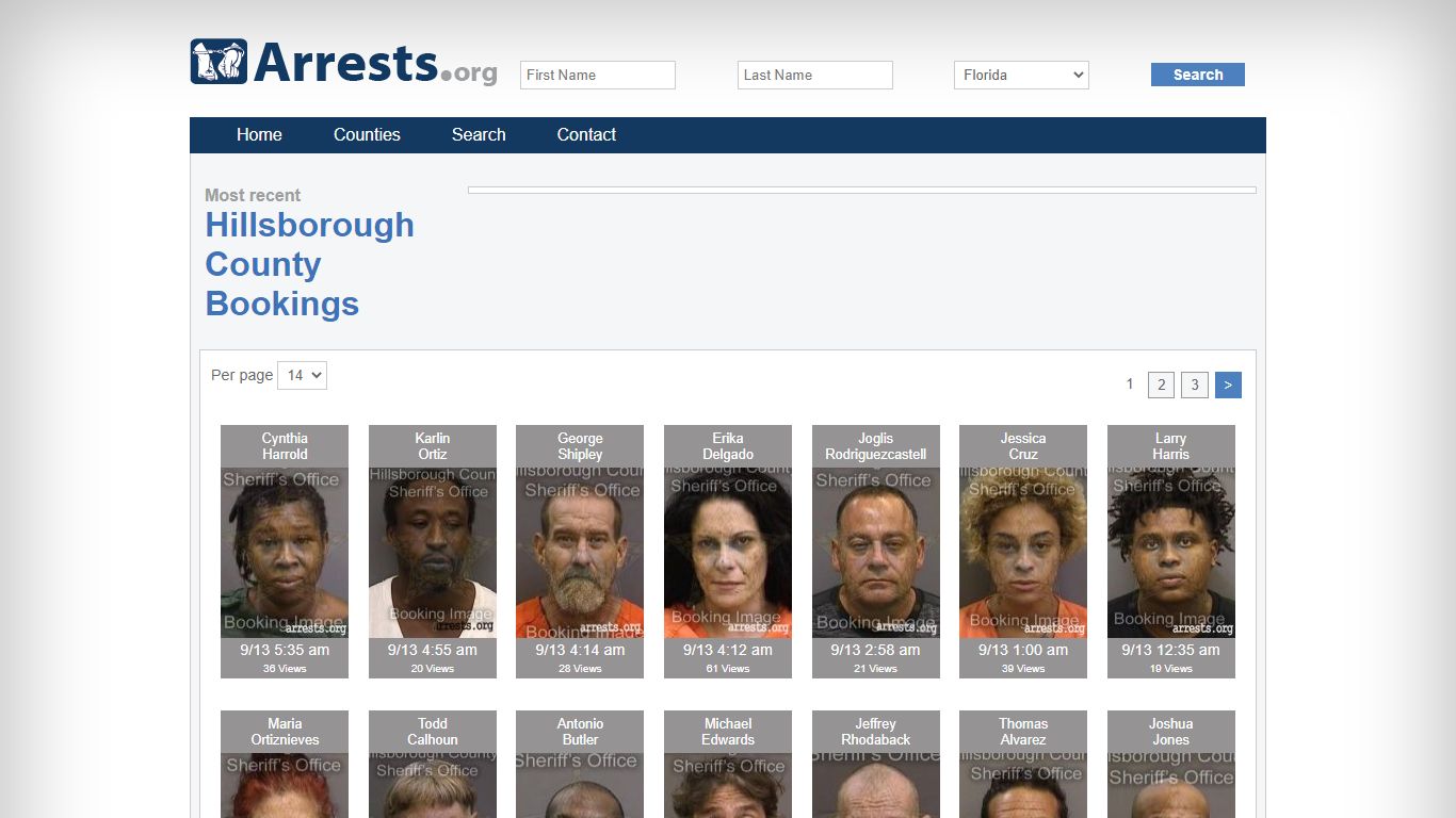 Hillsborough County Arrests and Inmate Search