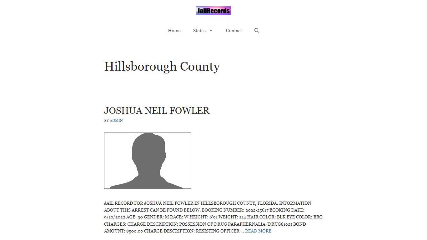 Hillsborough County Arrest Records